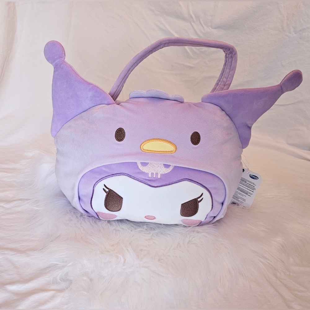 Purple Sanrio Kuromi Plush Bag, Easter Basket NWT